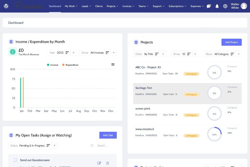 Projectopia Demo Admin Backend