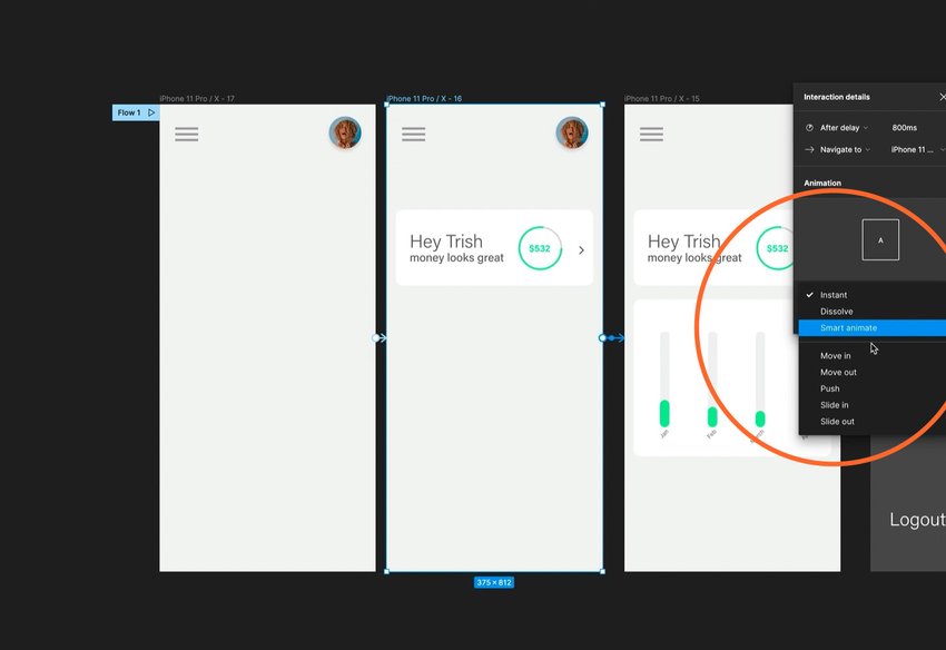 smart animate transitions