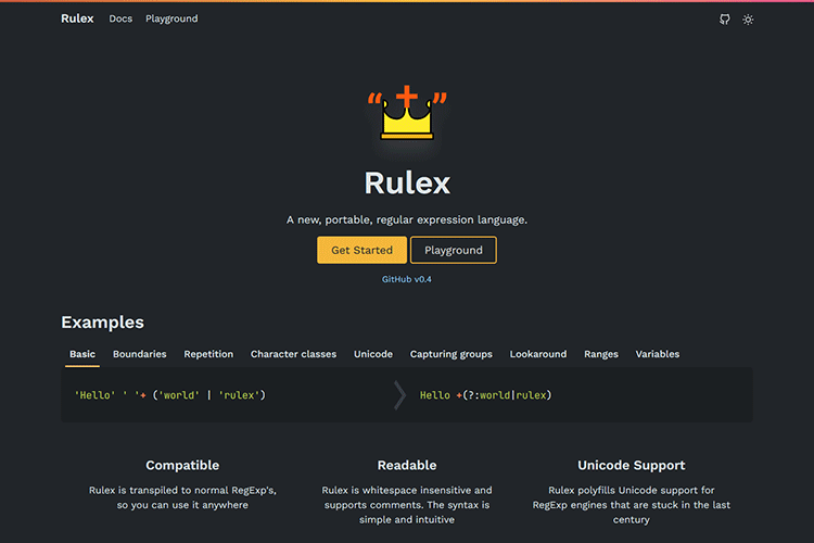 Example from Rulex